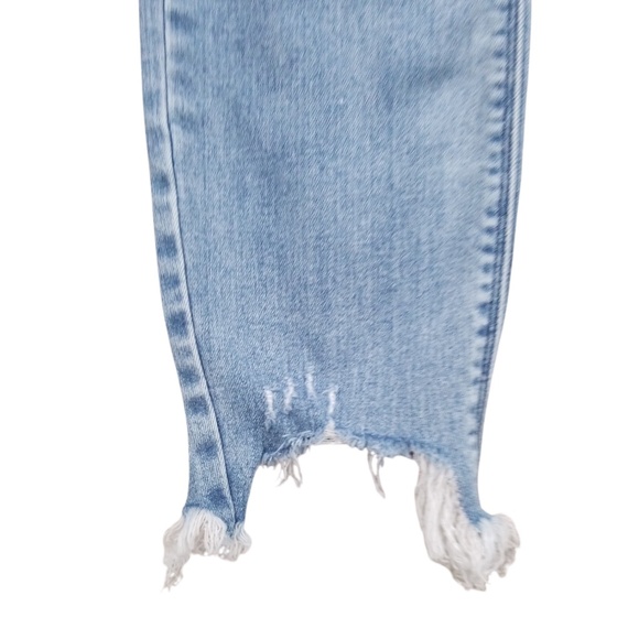 HIDDEN Women's High Rise Distressed Raw Hem Ankle Crop Jeans Size 31 - Picture 6 of 14